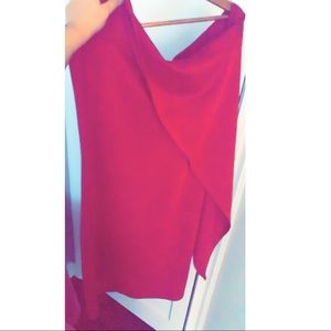 Drape Shoulder Dress